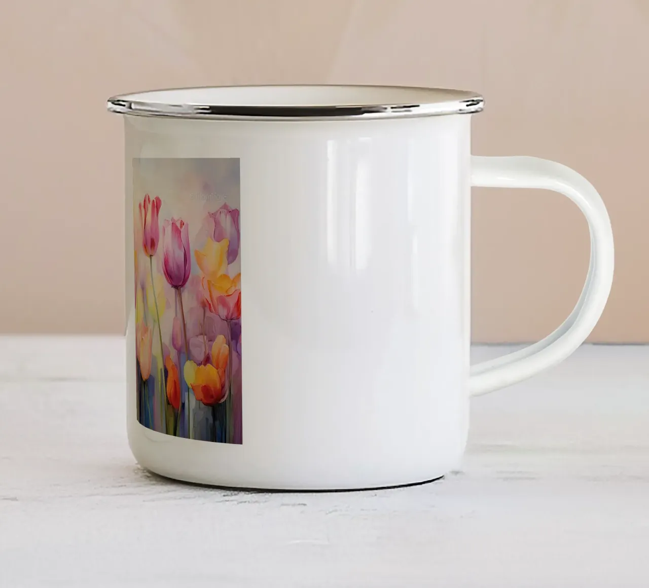 Arte da parete di Imagine tazza in smalto da Imagine