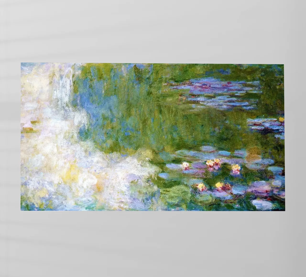 Le ninfee di Claude Monet pellicola backlit da Monet Art Prints