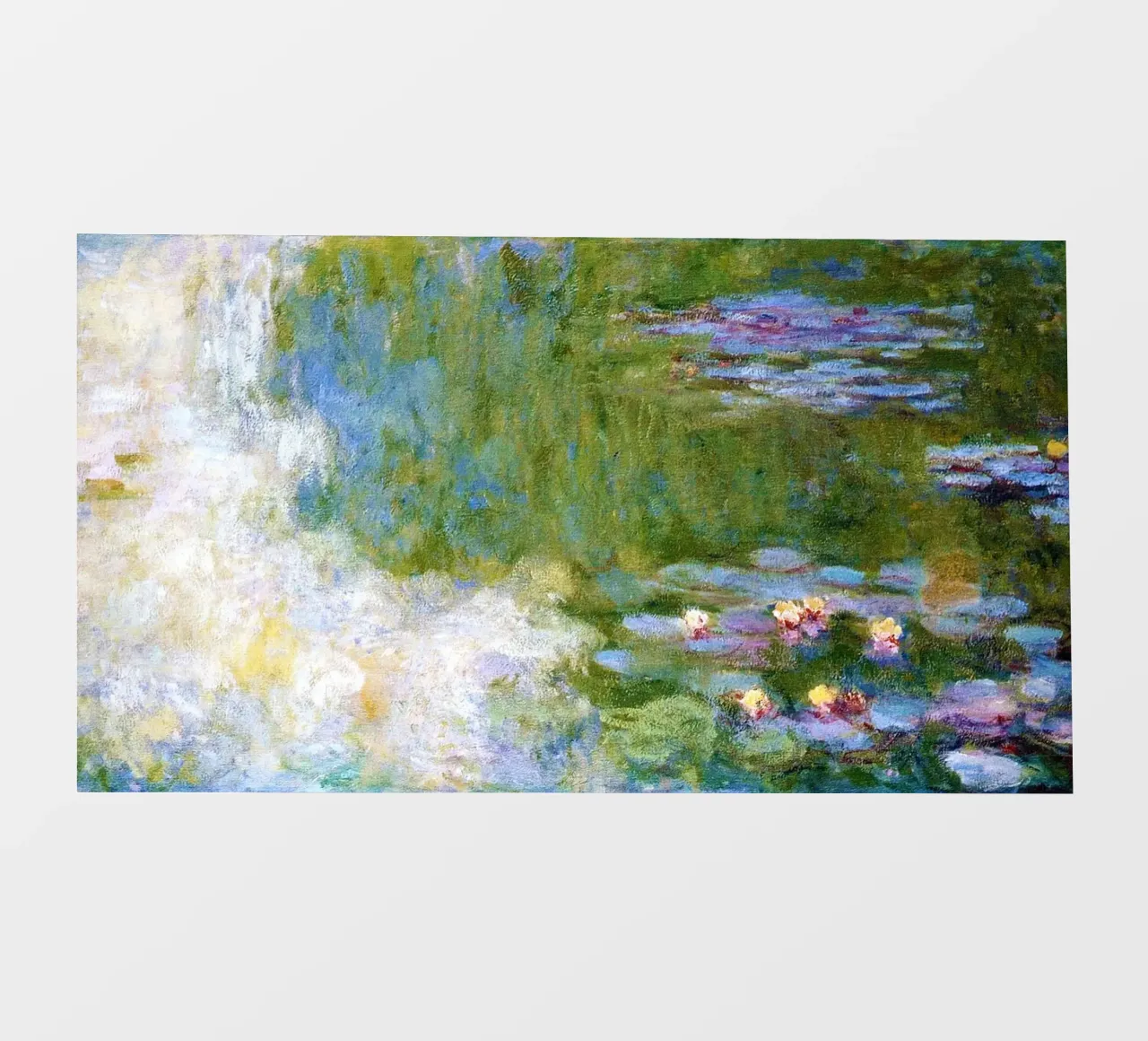 Le ninfee di Claude Monet pellicola backlit da Monet Art Prints