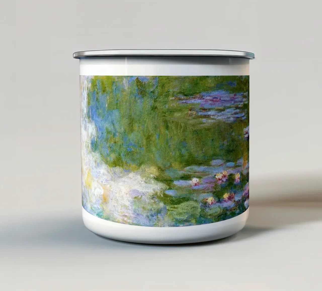 Le ninfee di Claude Monet tazza in smalto da Monet Art Prints