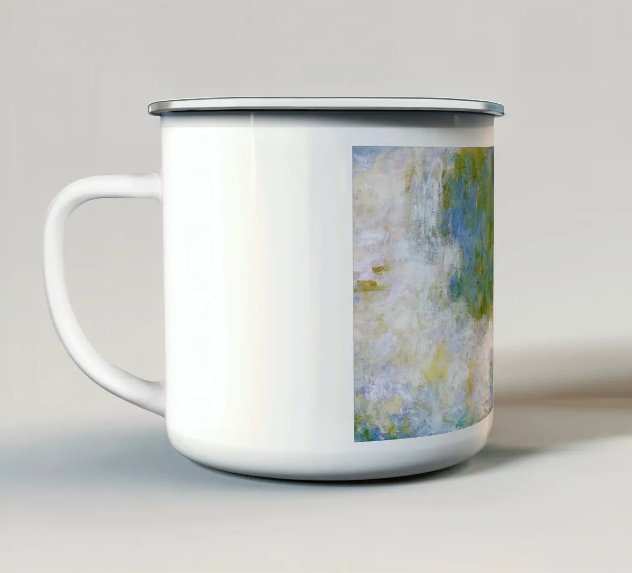 Le ninfee di Claude Monet tazza in smalto da Monet Art Prints