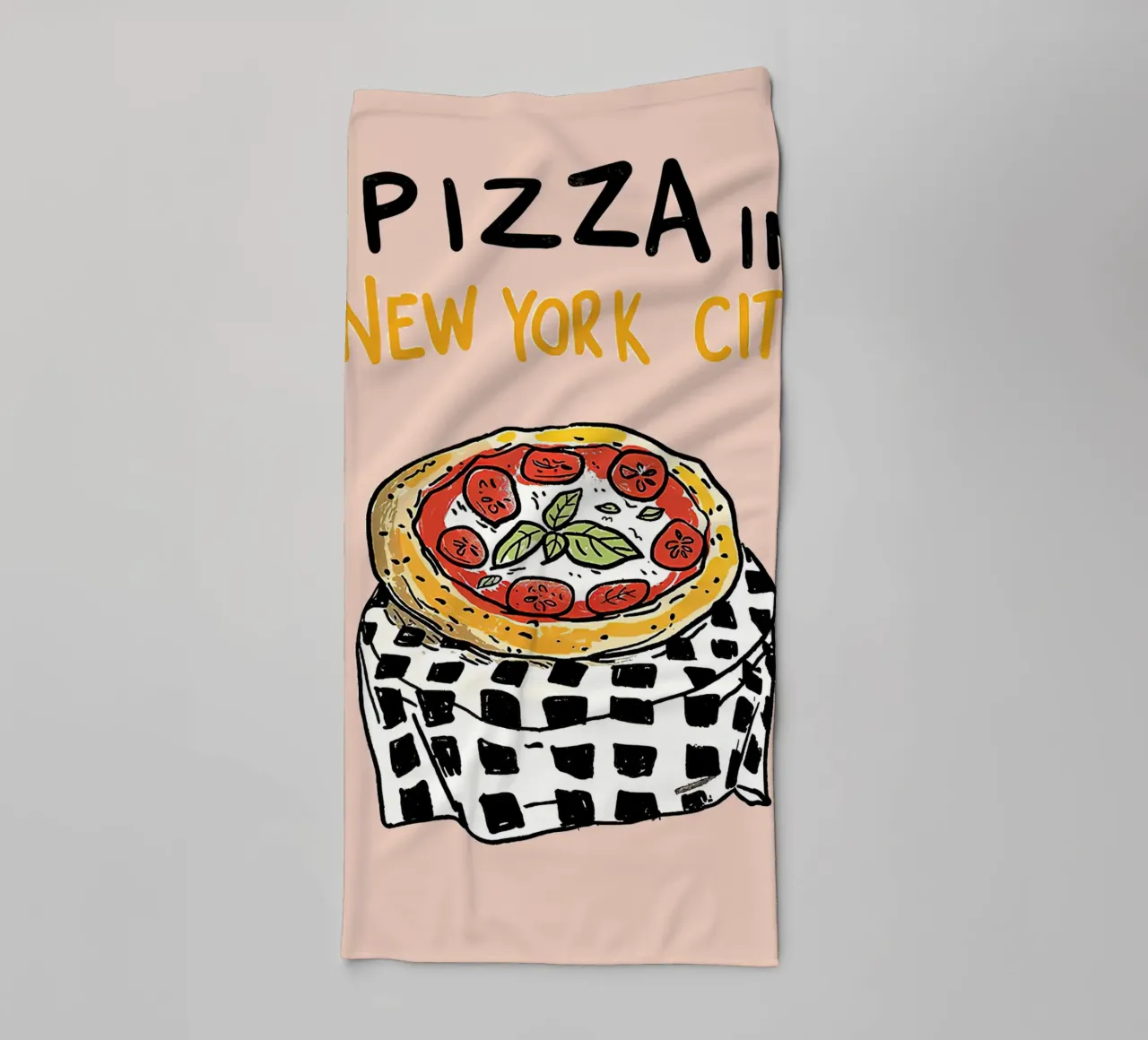 Pizza in New York towel by Mildred Store