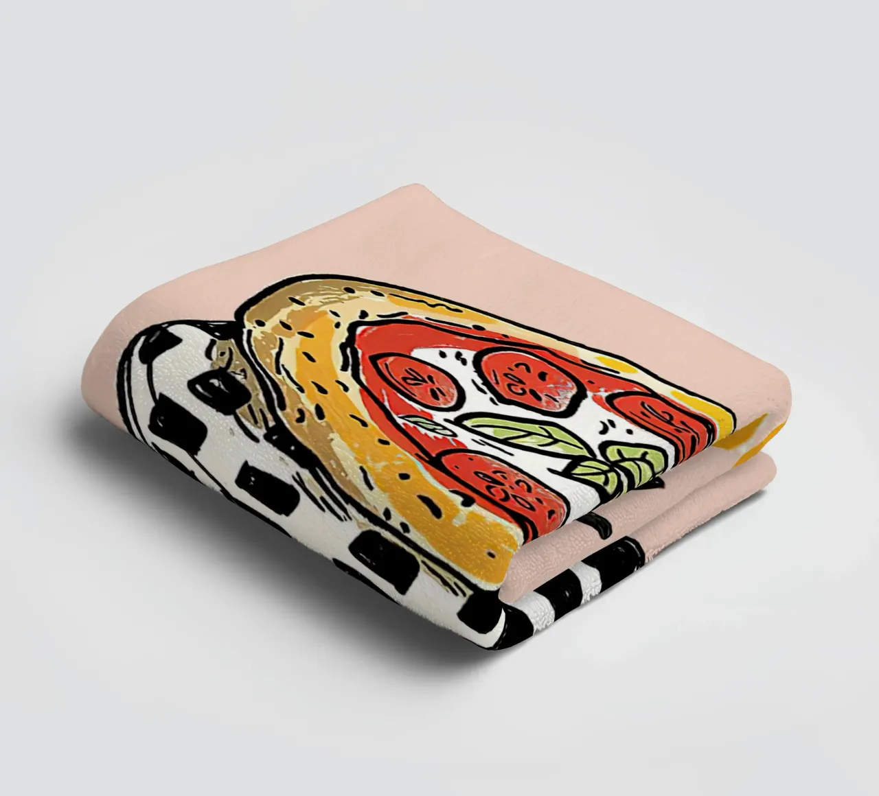 Pizza in New York towel by Mildred Store