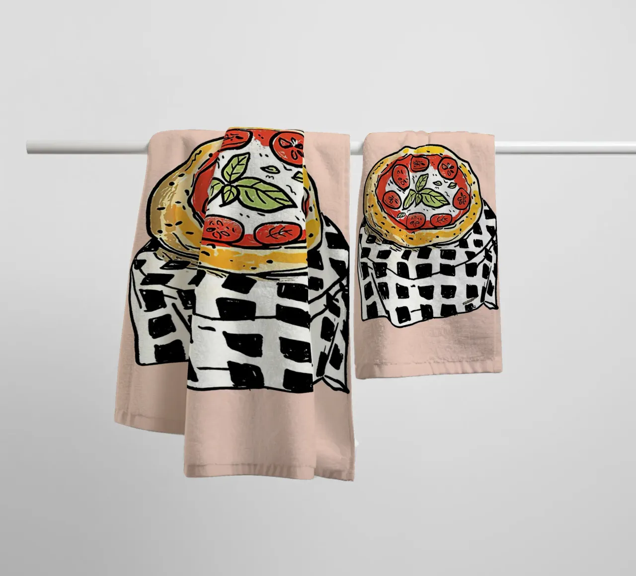 Pizza in New York towel by Mildred Store