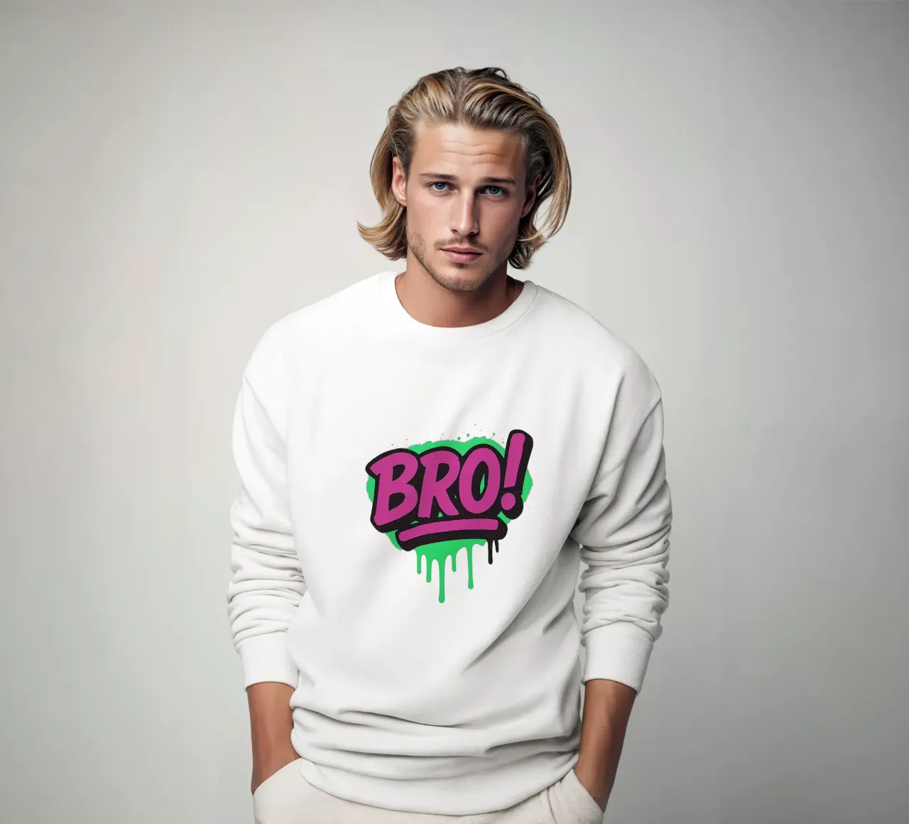 BRO - BROTHER - BRUDER - DUDE - FRIEND sweatshirt by Vintage Van Gogh