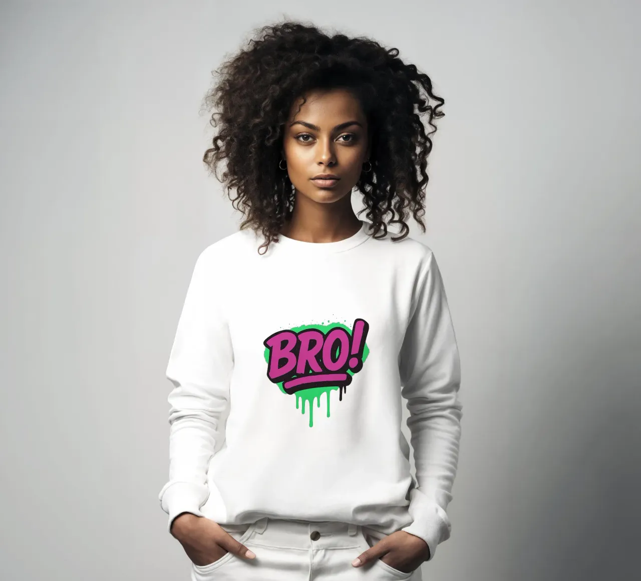 BRO - BROTHER - BRUDER - DUDE - FRIEND sweatshirt by Vintage Van Gogh