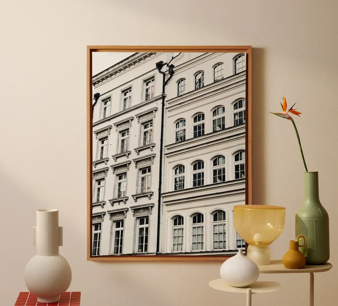 Quiete rustica tela con Cornice a cassetta da PhotoVibe Decor