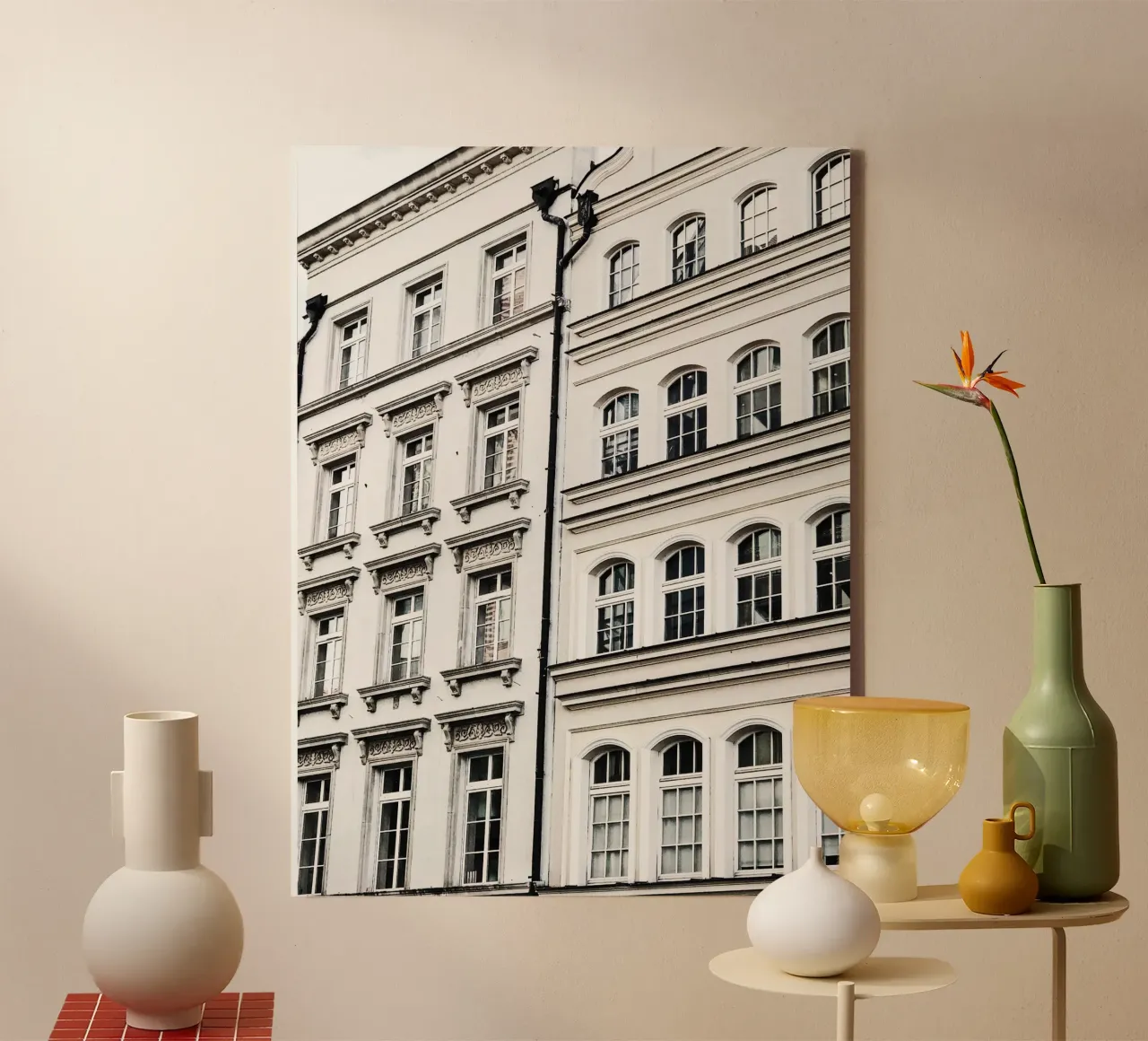 Quiete rustica tela con Cornice a cassetta da PhotoVibe Decor