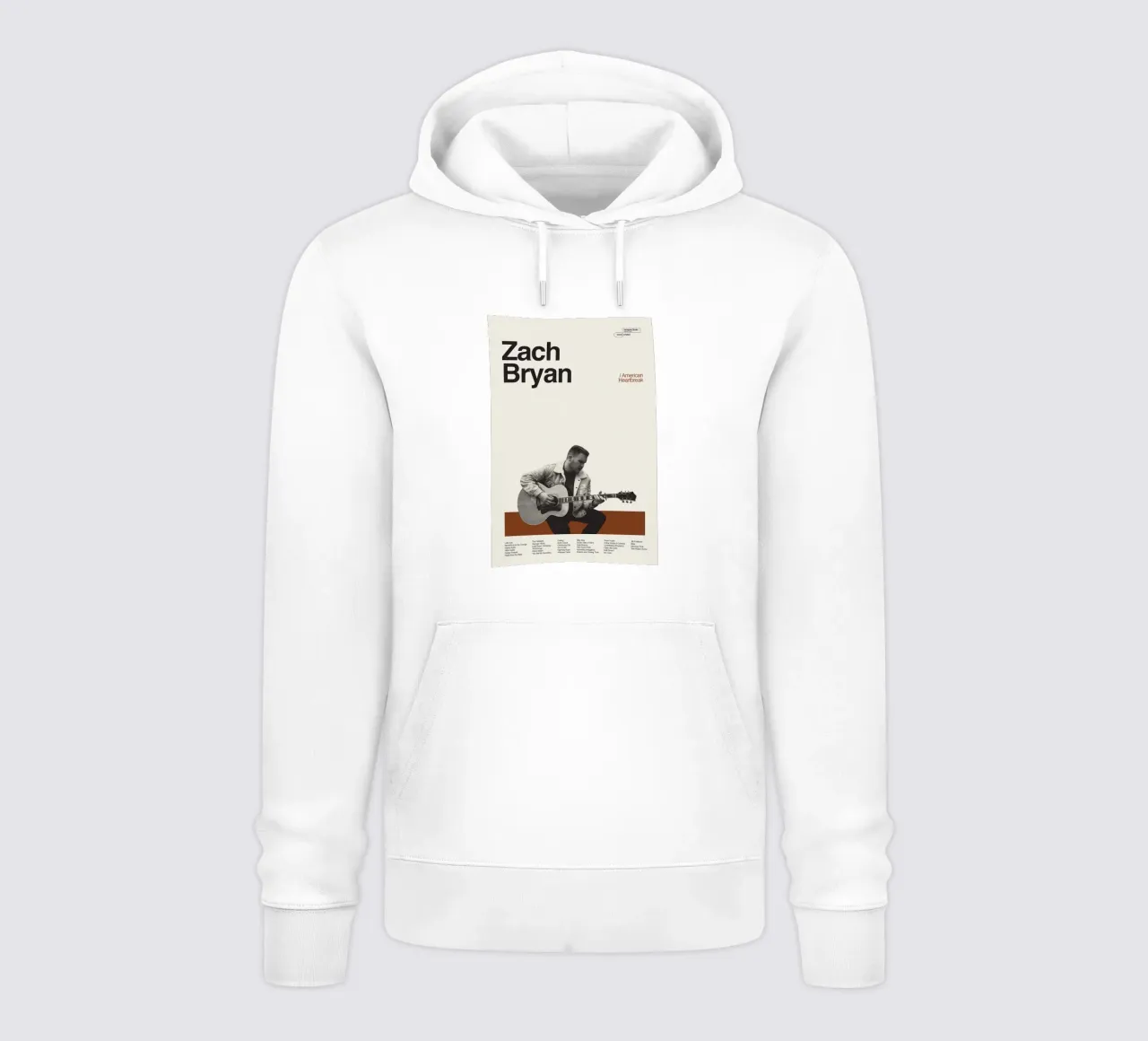 Zach Bryan sudadera con capucha de fayzelkodok