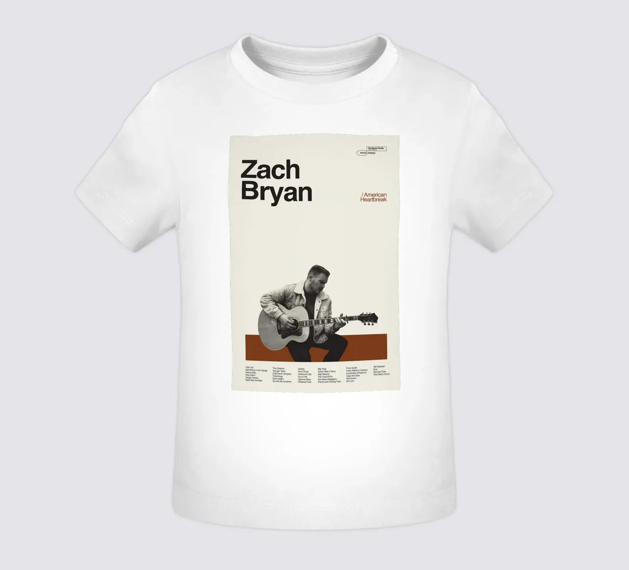 Zach Bryan maglietta neonato da fayzelkodok