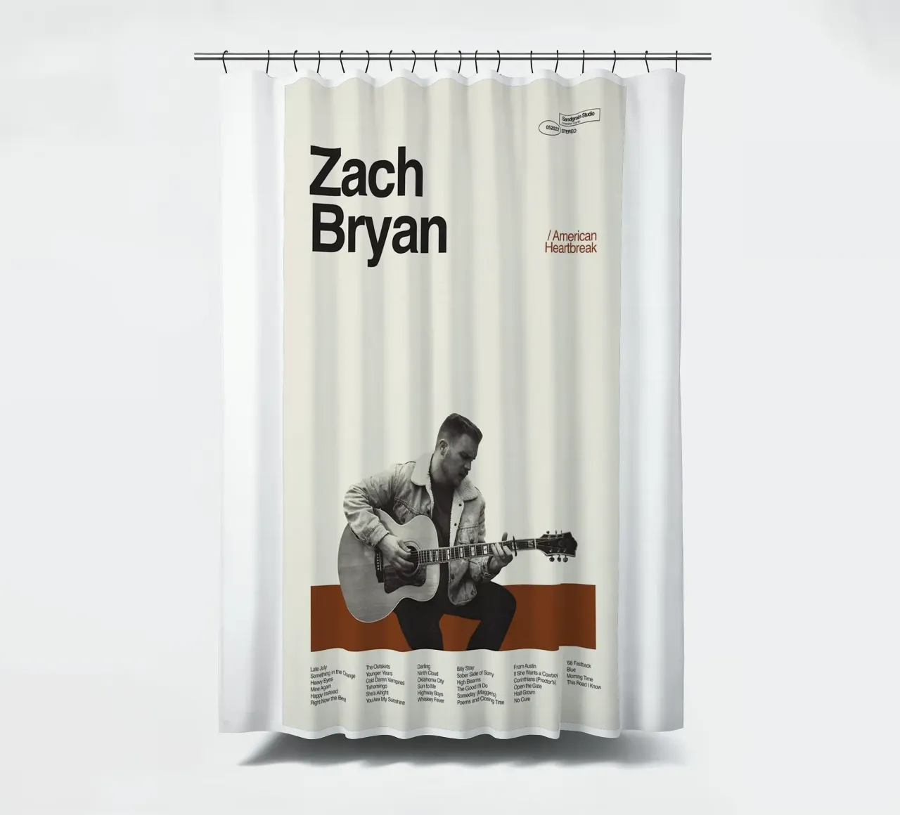 Zach Bryan tenda da doccia da fayzelkodok