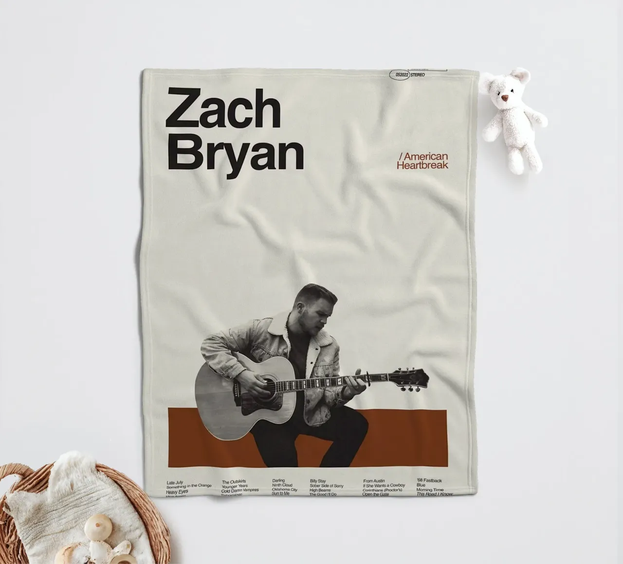 Zach Bryan coperta in pile da fayzelkodok