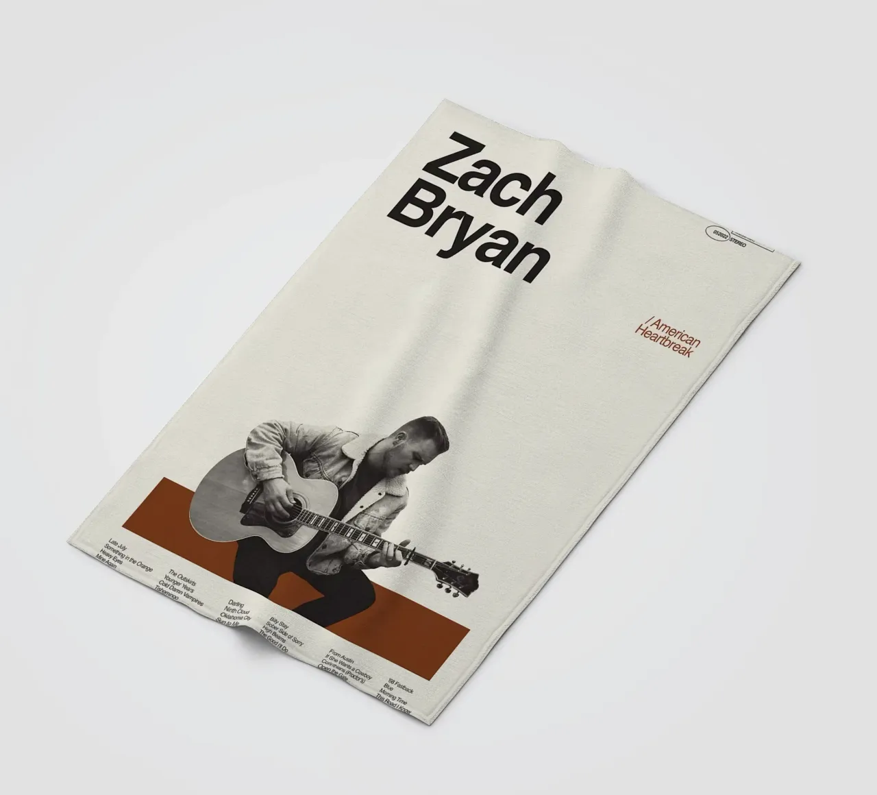 Zach Bryan coperta in pile da fayzelkodok