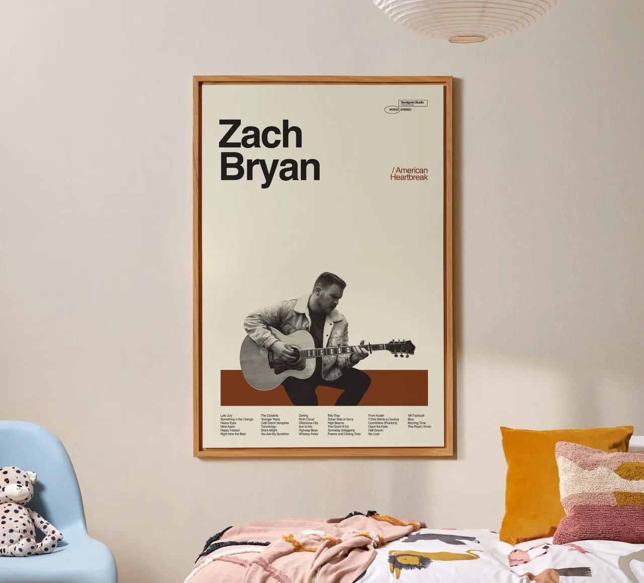 Zach Bryan alluminio dibond da fayzelkodok