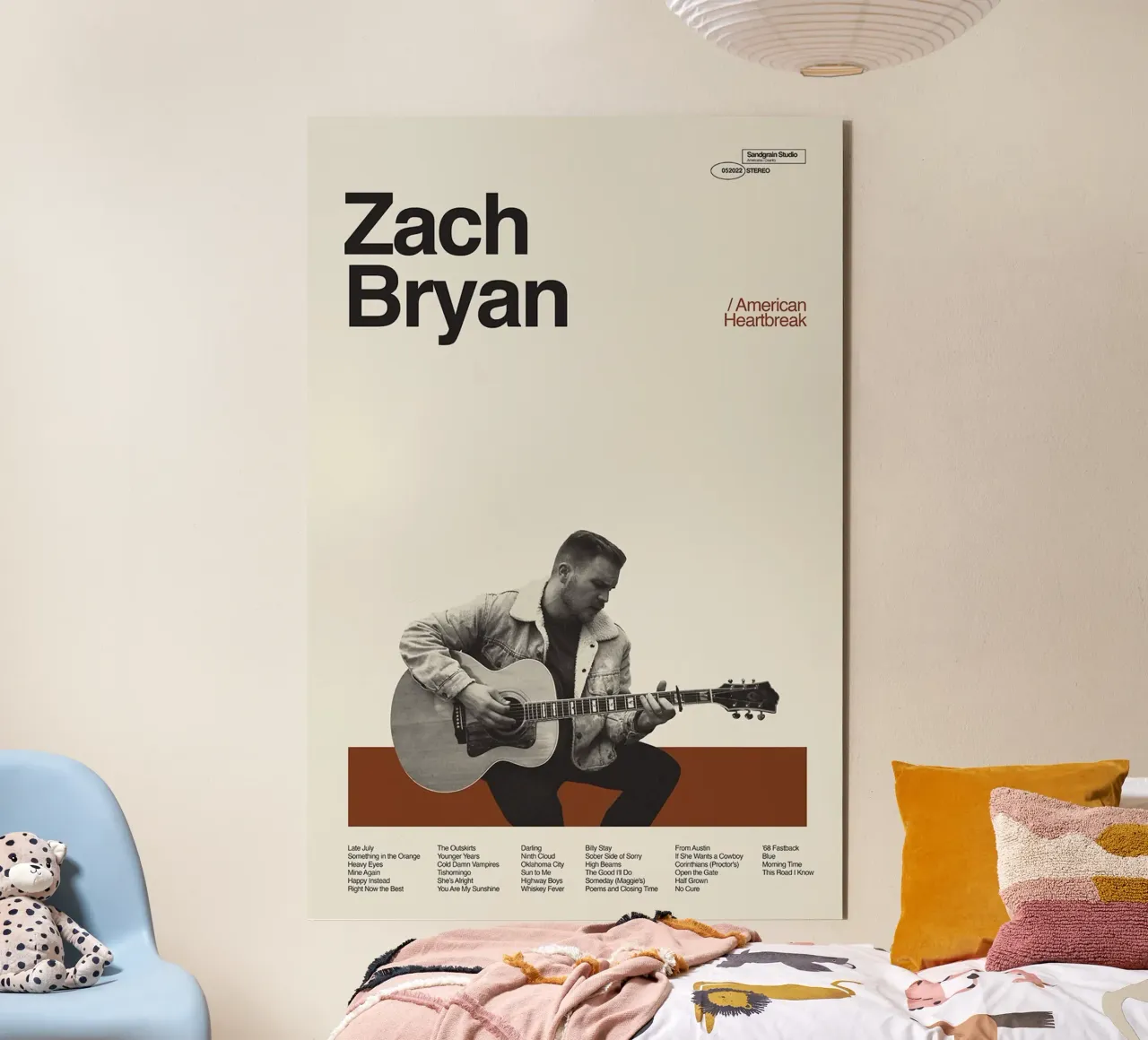 Zach Bryan alluminio dibond da fayzelkodok