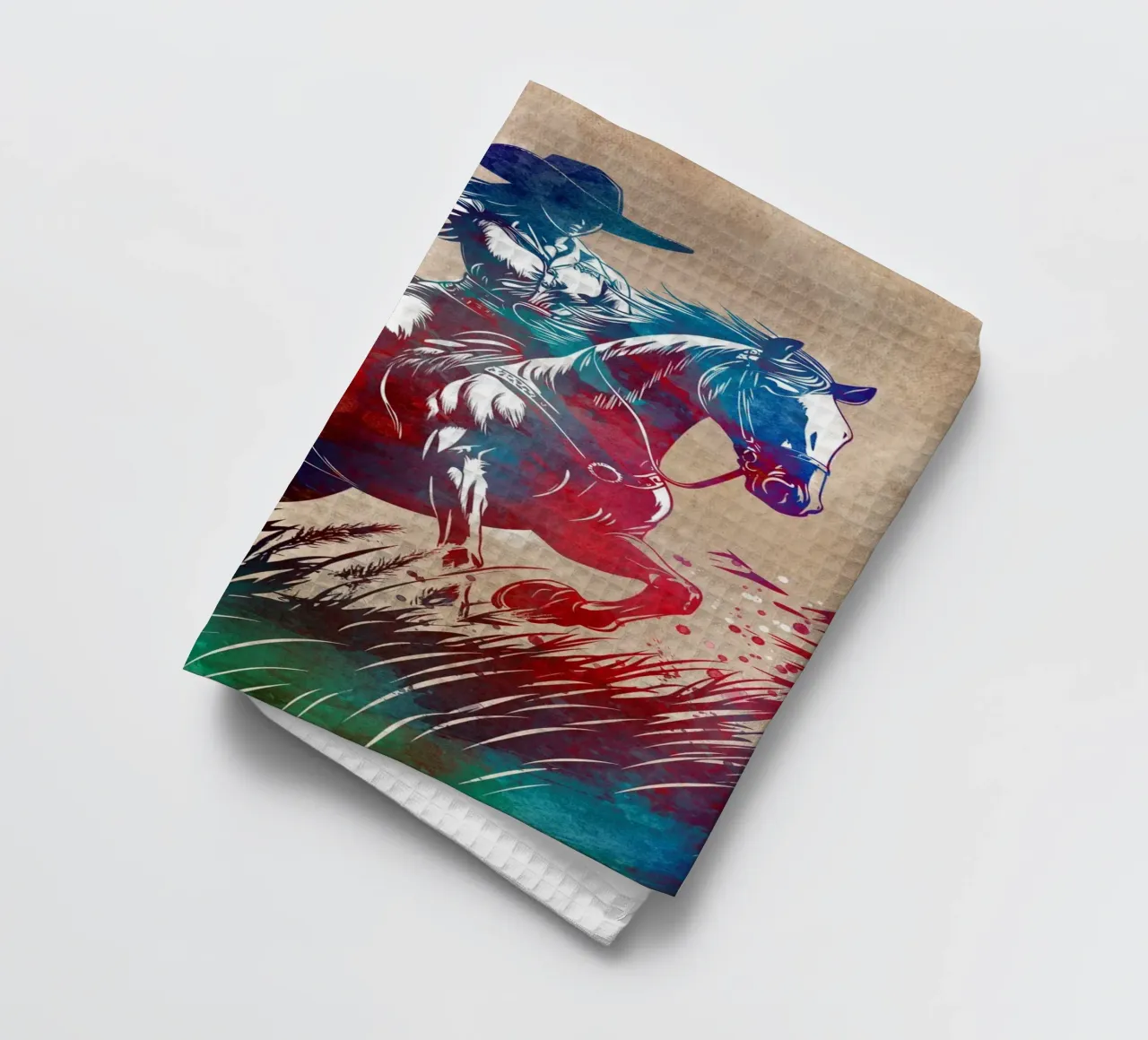 Reitersport Kunst Geschirrtuch von SPORT