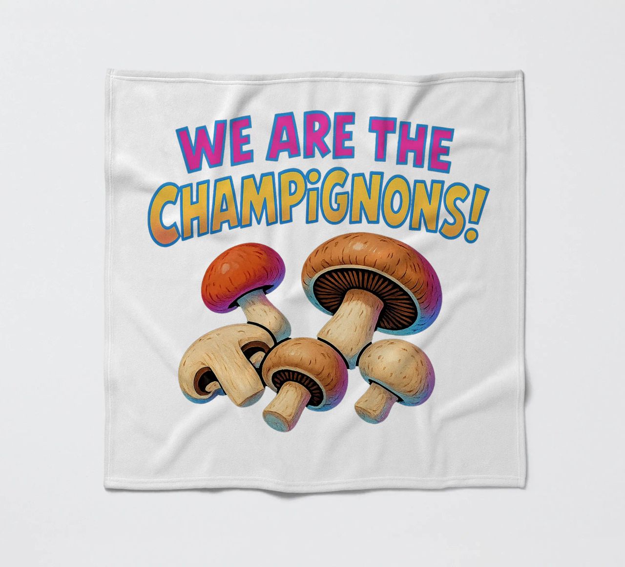 WE ARE THE CHAMPIGNONS coperta in pile da Vintage Van Gogh
