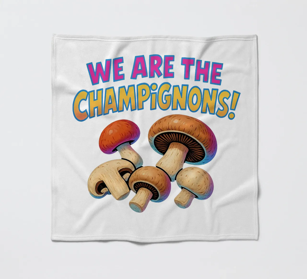 WE ARE THE CHAMPIGNONS coperta in pile da Vintage Van Gogh