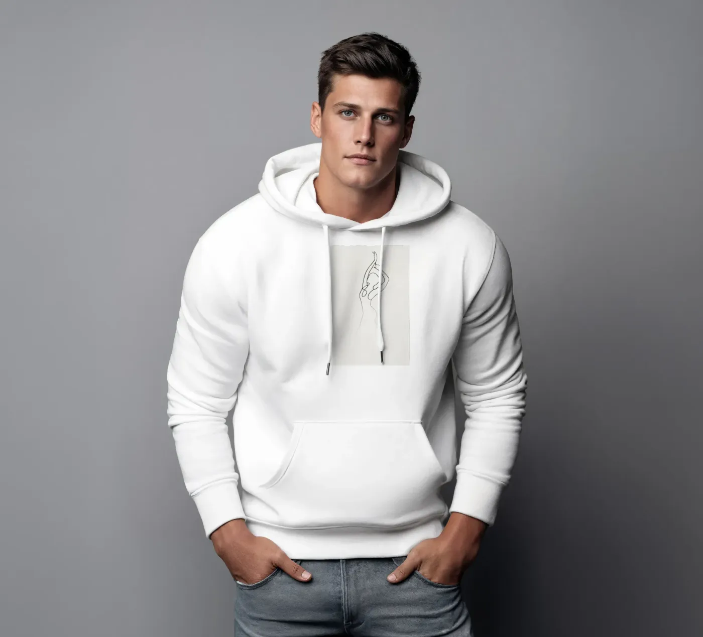 Pose 2 hoodie van Graphite