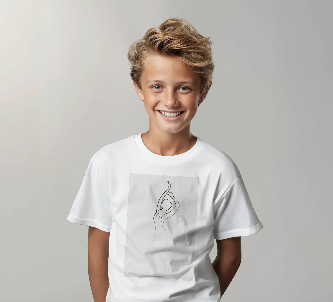Pose 2 Kinder T-Shirt von Graphite