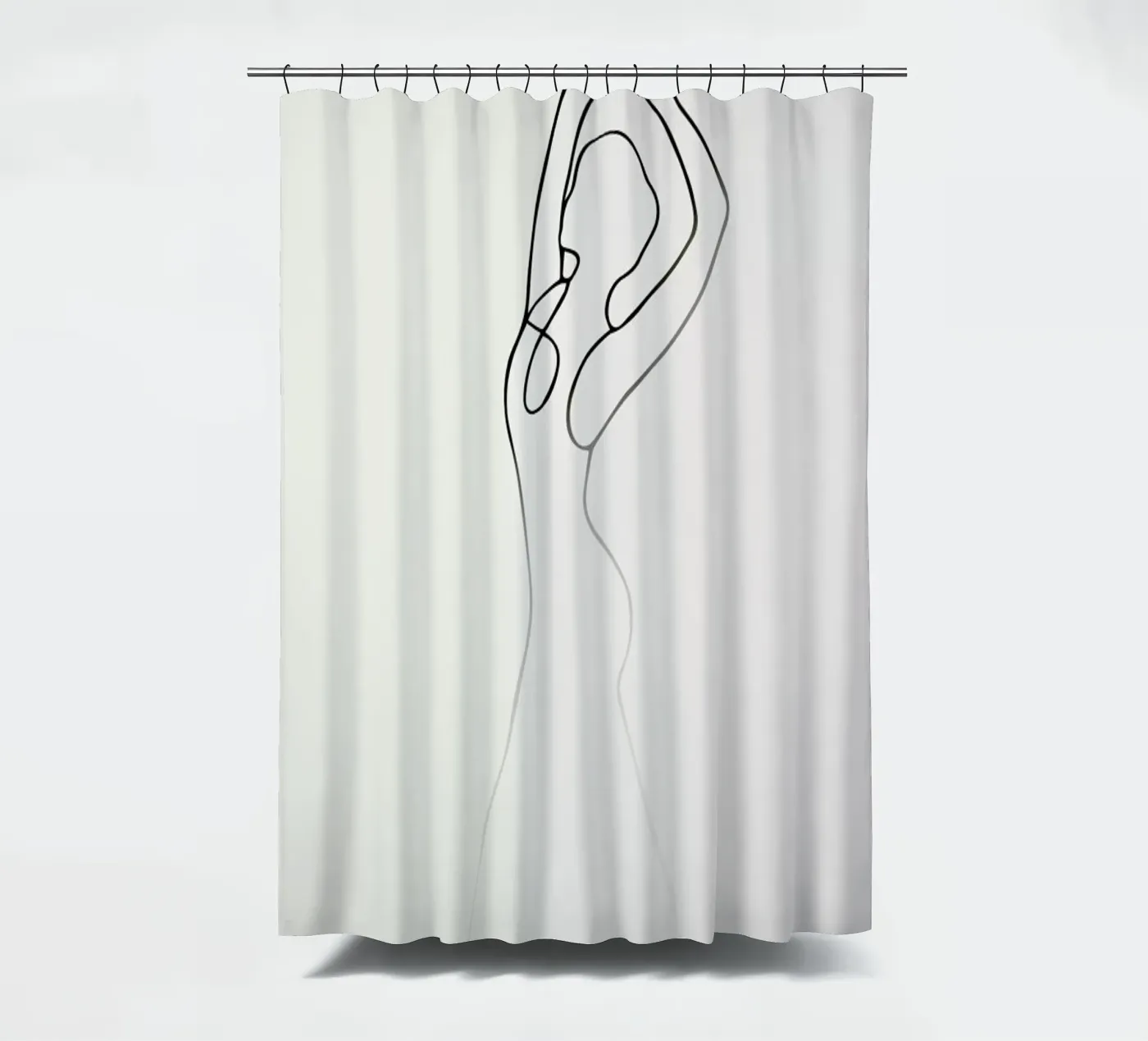 Pose 2 douchegordijn van Graphite