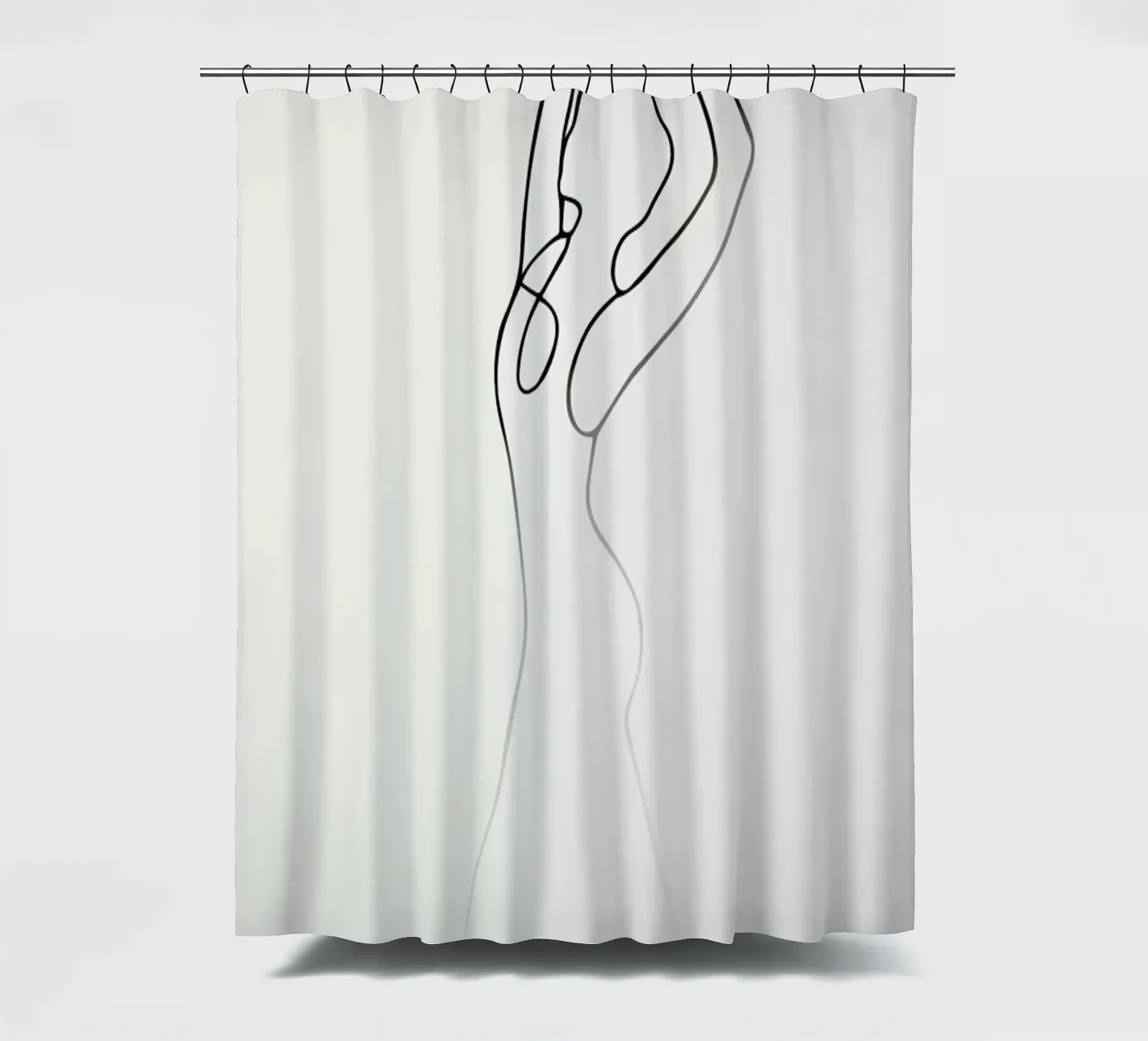 Pose 2 douchegordijn van Graphite