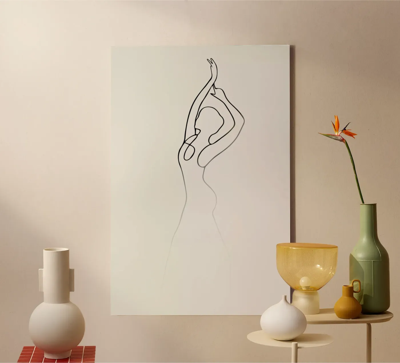 Pose 2 Leinwand von Graphite