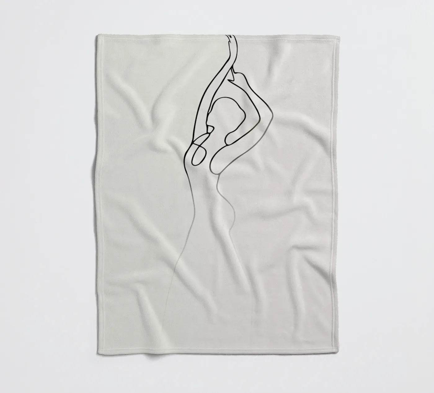 Pose 2 Fleecedecke von Graphite