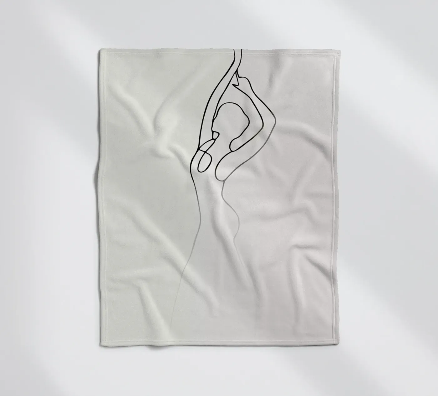 Pose 2 Fleecedecke von Graphite