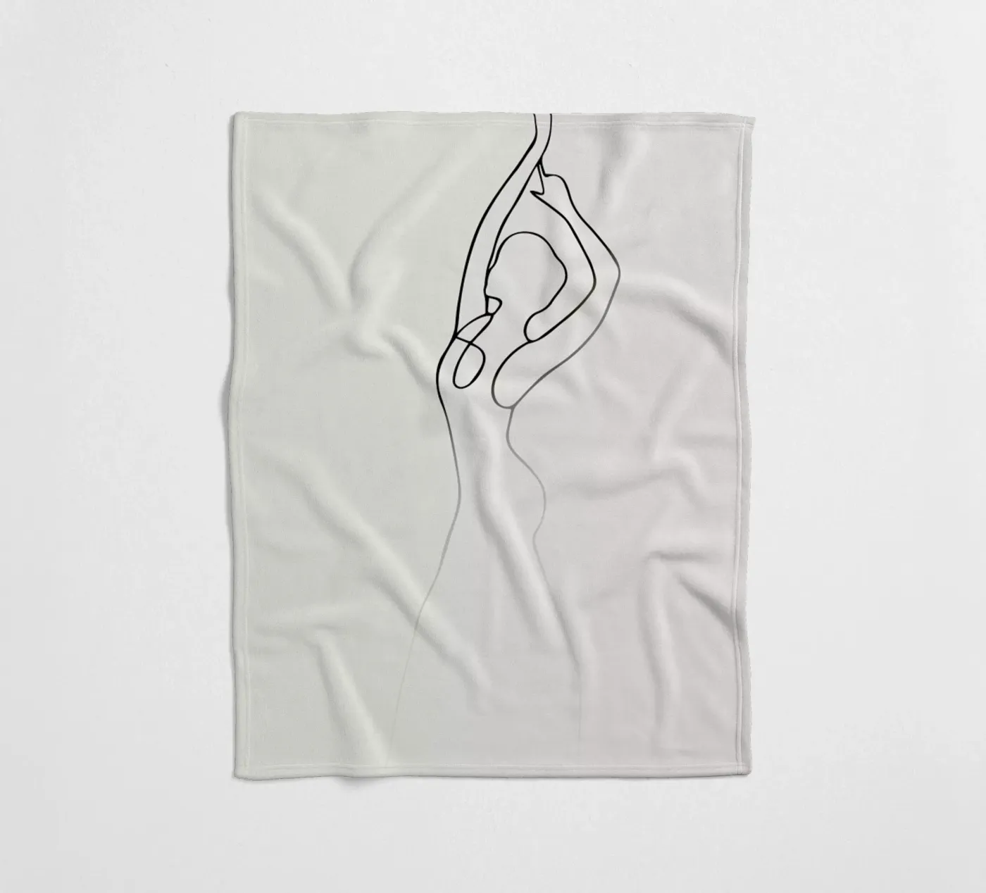 Pose 2 Fleecedecke von Graphite