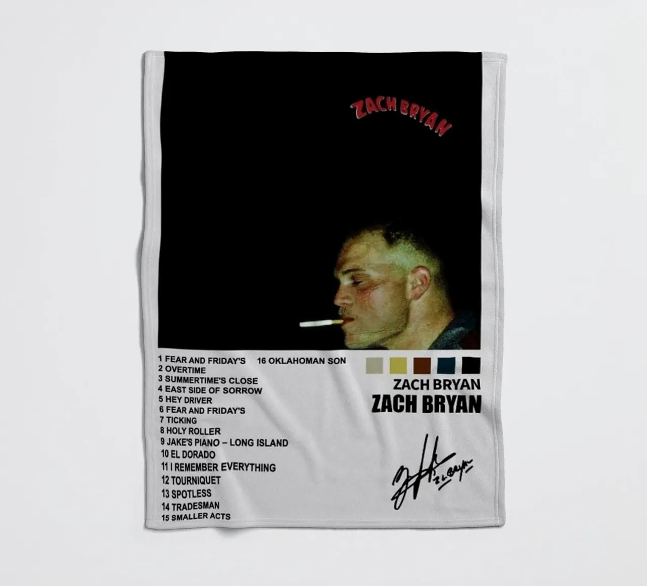 Zach Bryan coperta in pile da fayzelkodok