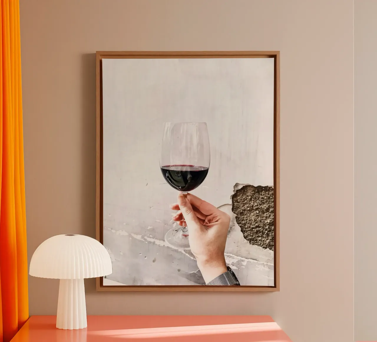 Quiete rustica tela con Cornice a cassetta da PhotoVibe Decor