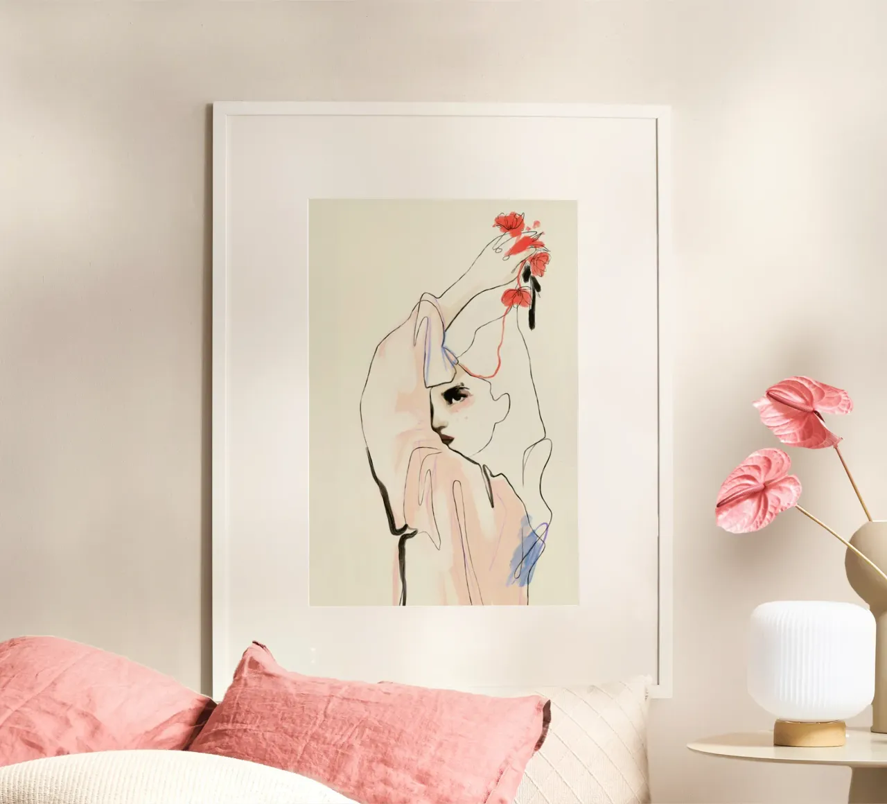 Holding On 2 poster con telaio in plastica da Graphite