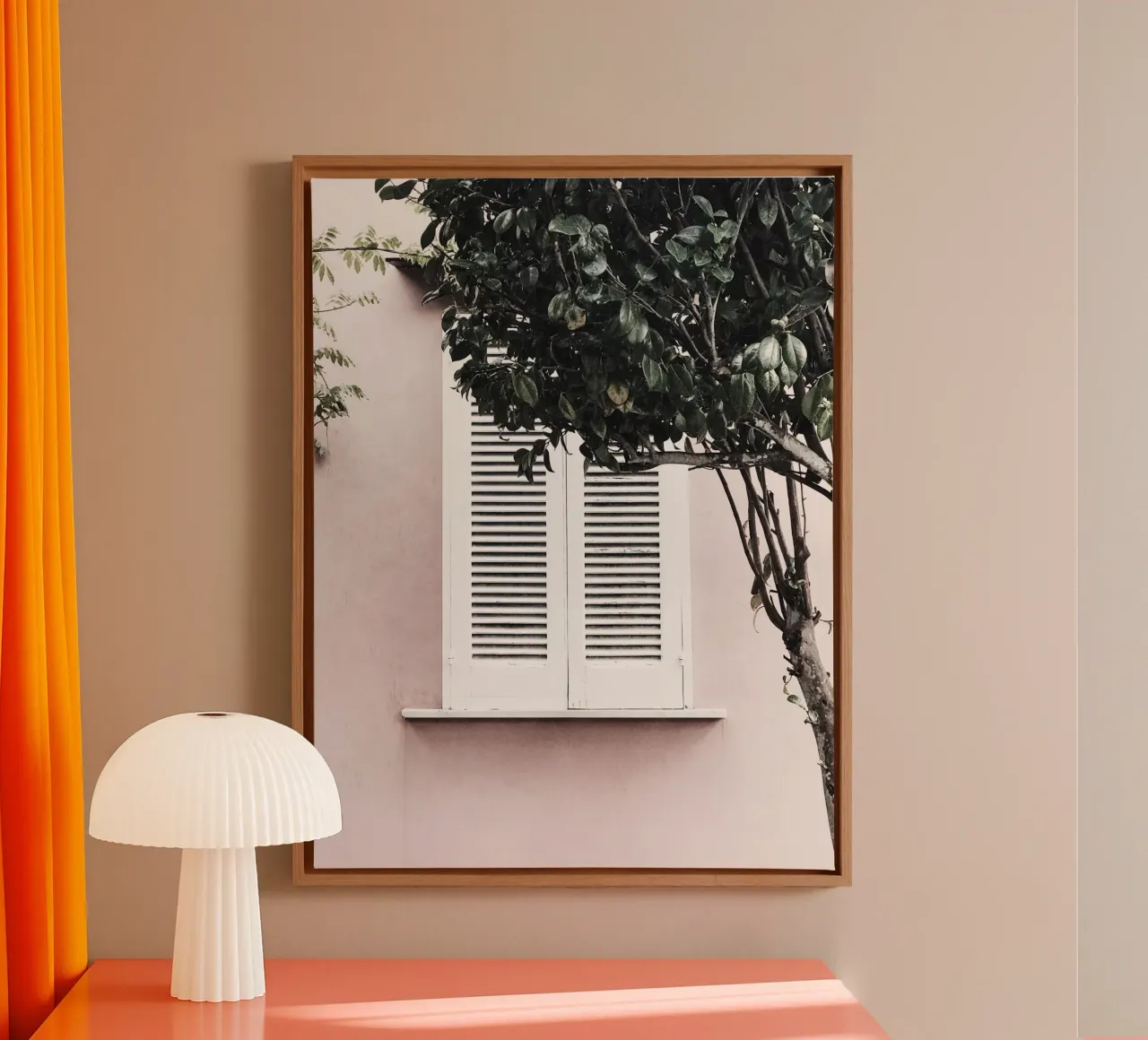 Quiete rustica tela con Cornice a cassetta da PhotoVibe Decor