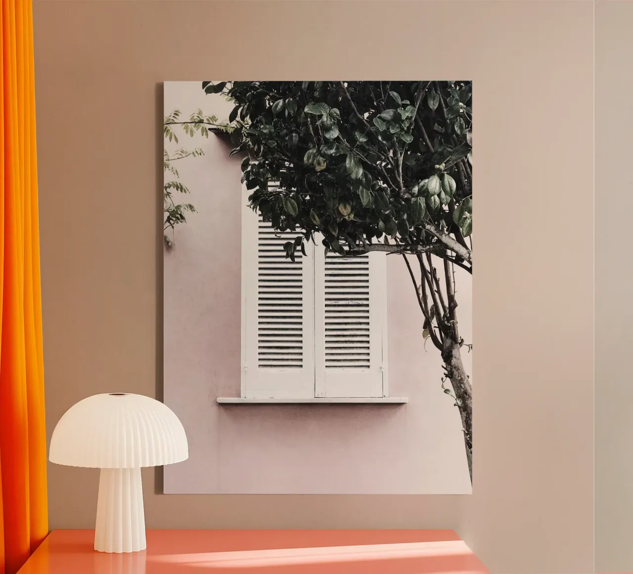 Quiete rustica tela con Cornice a cassetta da PhotoVibe Decor
