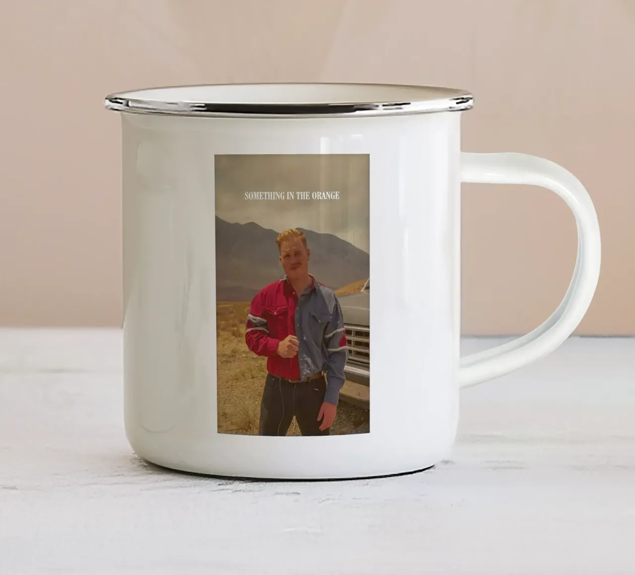 Zach Bryan Emaille Tasse von fayzelkodok