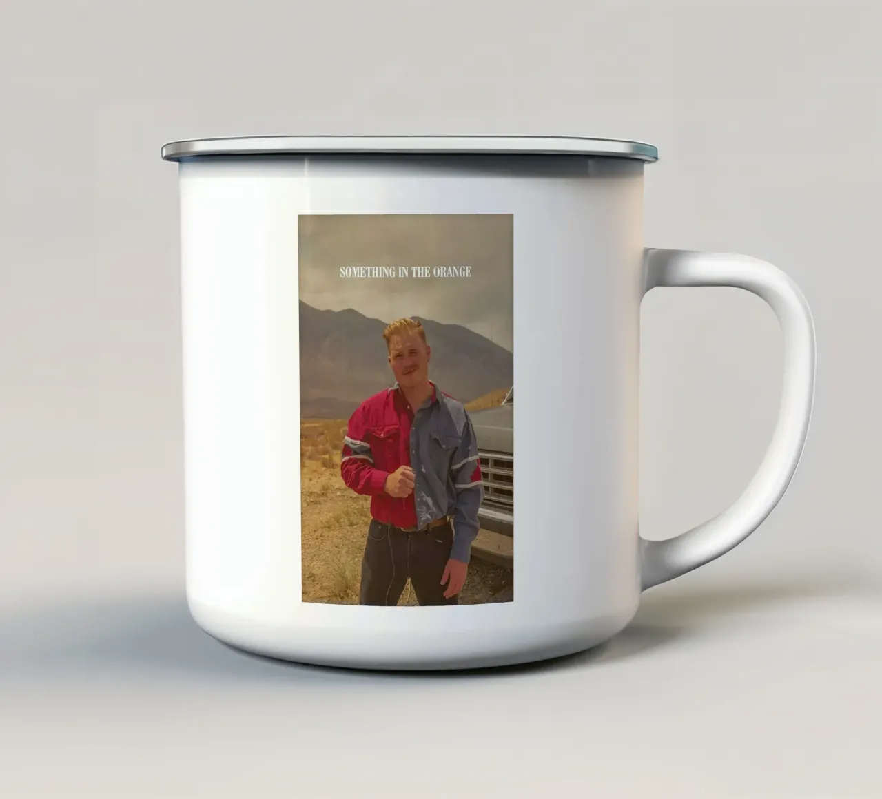 Zach Bryan Emaille Tasse von fayzelkodok