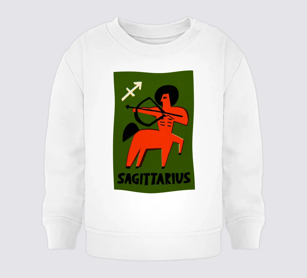 Sagittarius Zodiac baby sweatshirt by Fox & Velvet