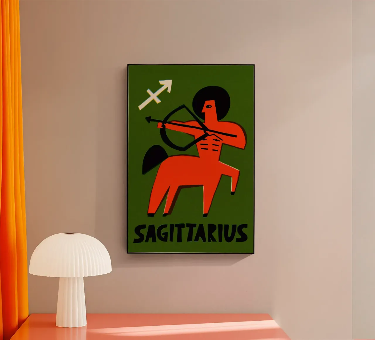 Sagittarius Zodiac acrylic glass by Fox & Velvet
