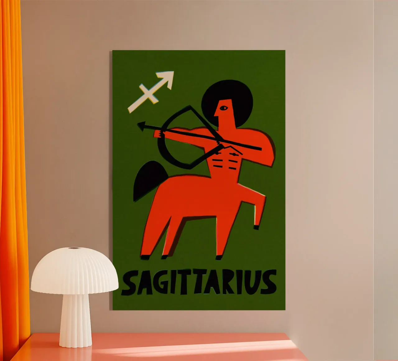 Sagittarius Zodiac acrylic glass by Fox & Velvet