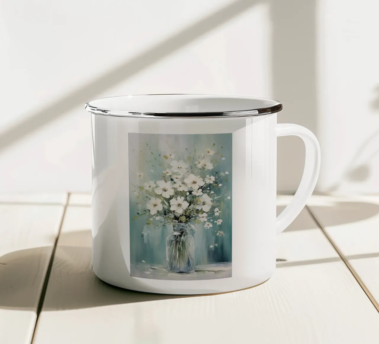Arte da parete di Imagine tazza in smalto da Imagine