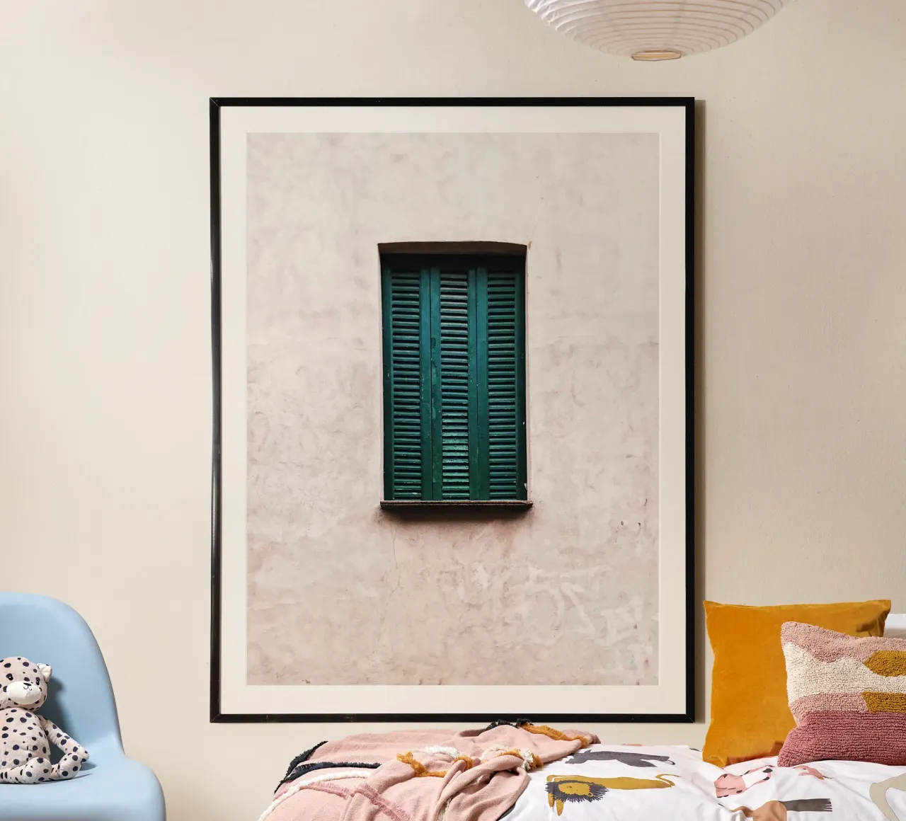 Quiete rustica poster con telaio in alluminio da PhotoVibe Decor