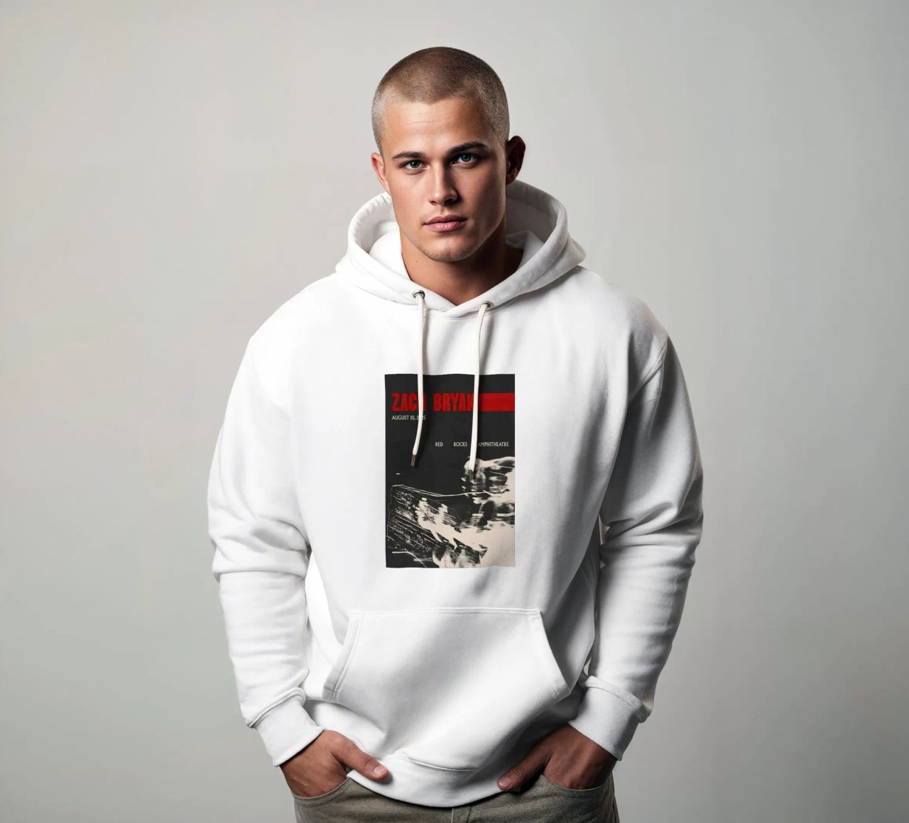 Zach Bryan felpa con cappuccio da fayzelkodok