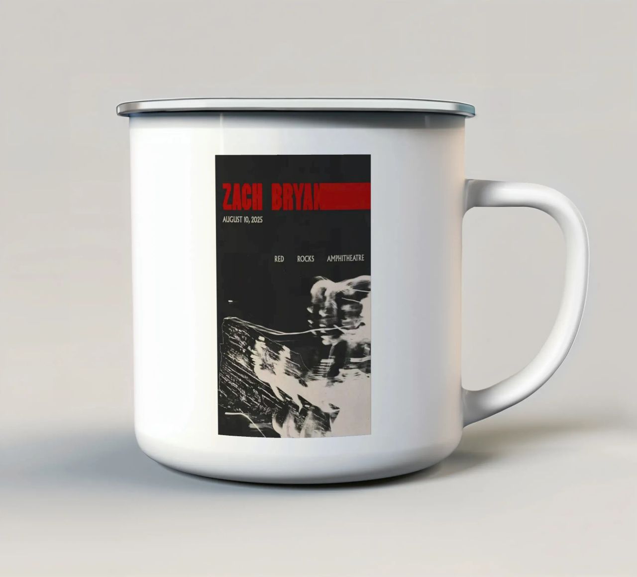 Zach Bryan tazza in smalto da fayzelkodok