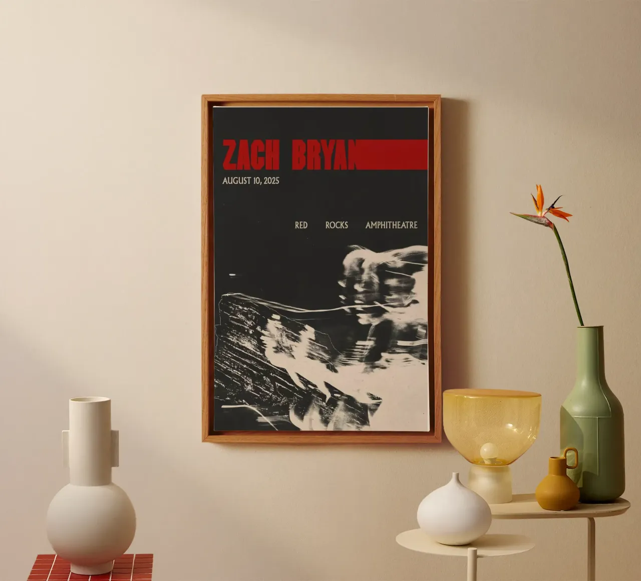 Zach Bryan tela con Cornice a cassetta da fayzelkodok