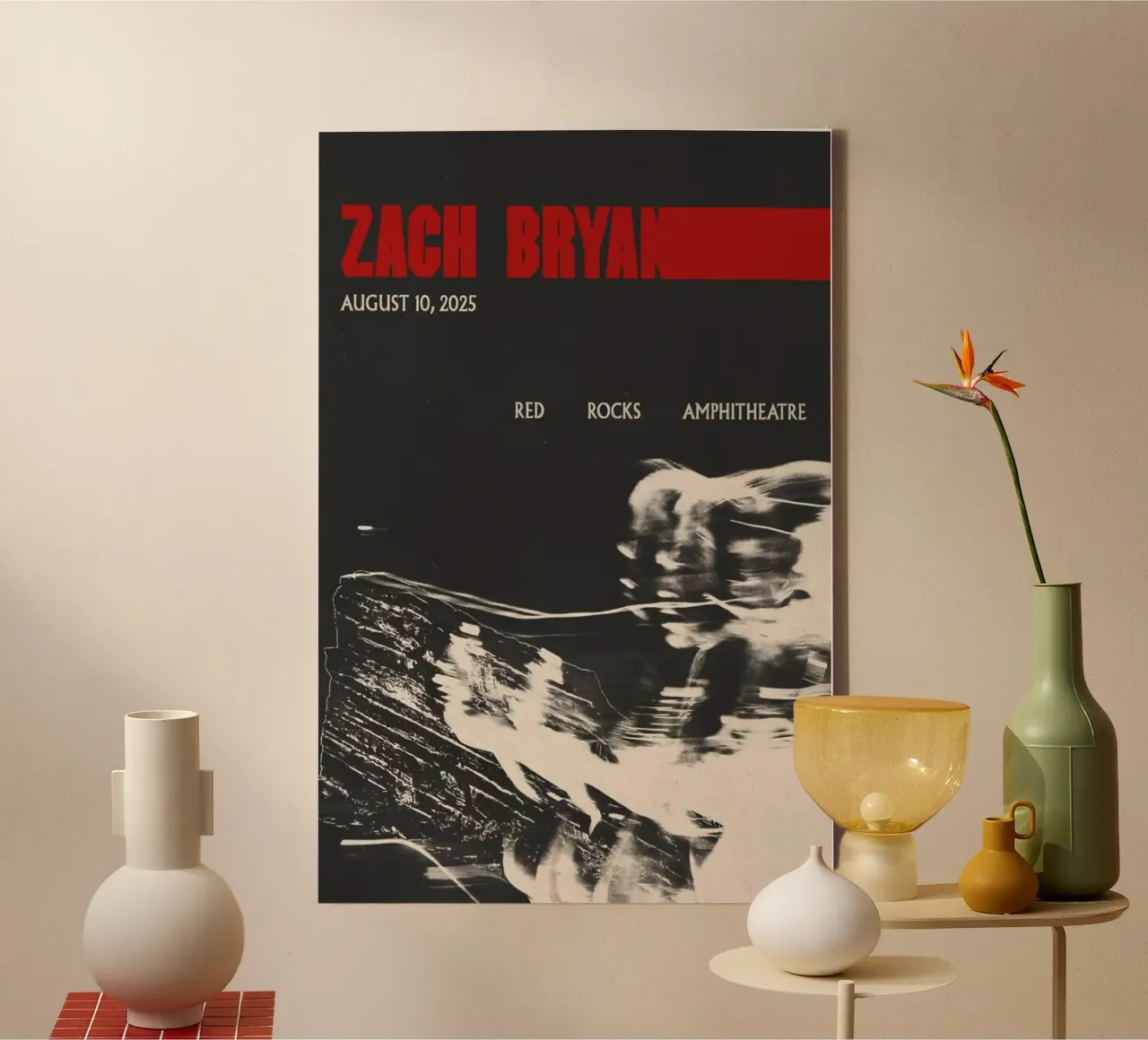 Zach Bryan tela con Cornice a cassetta da fayzelkodok
