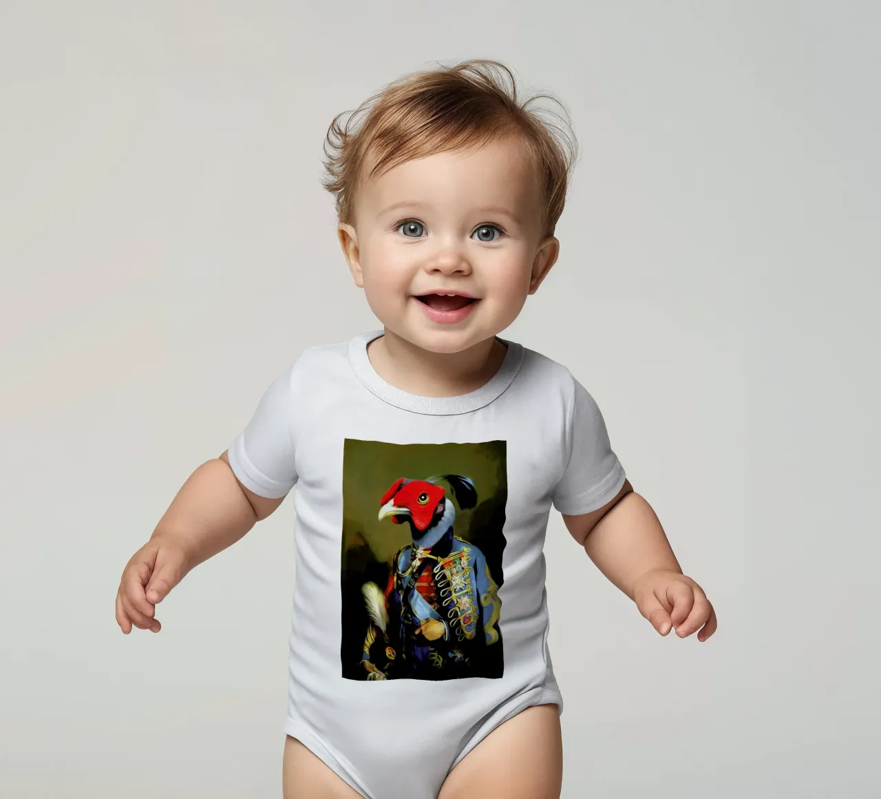 Gregory body neonato maniche corte da Tein Lucasson