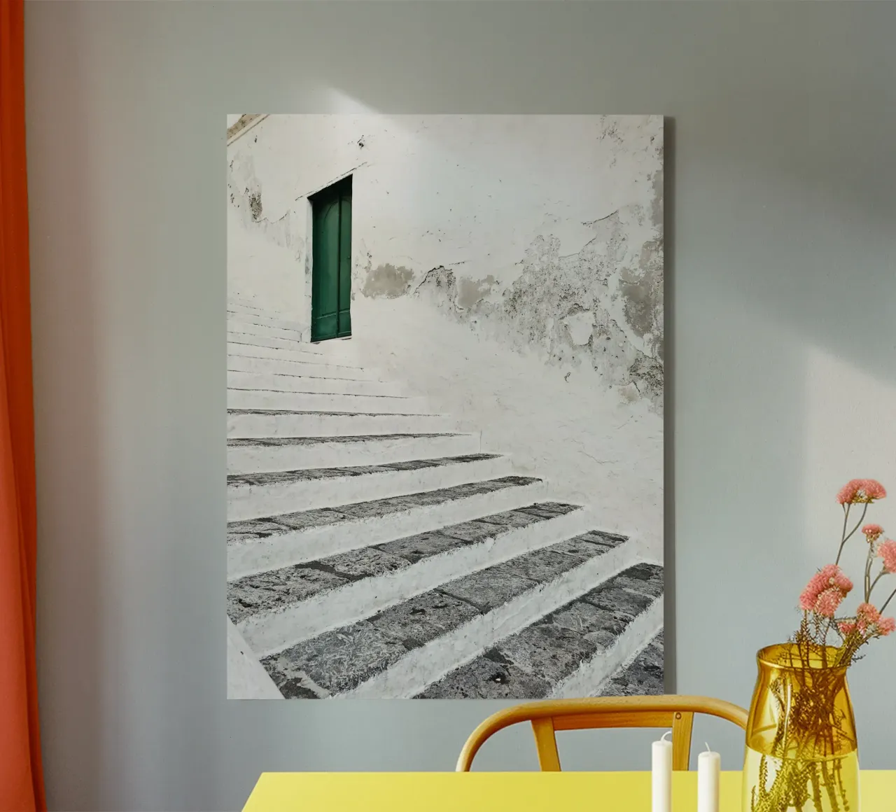 Quiete rustica tela con Cornice a cassetta da PhotoVibe Decor