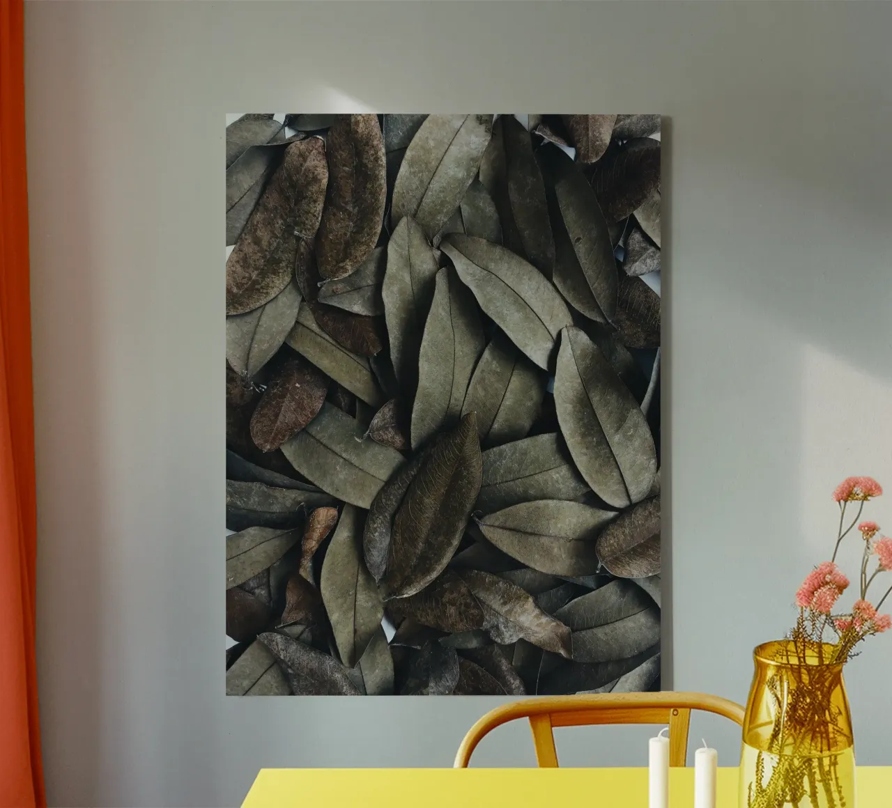 Rustic Stillness canvas with Floater frame by PhotoVibe Decor
