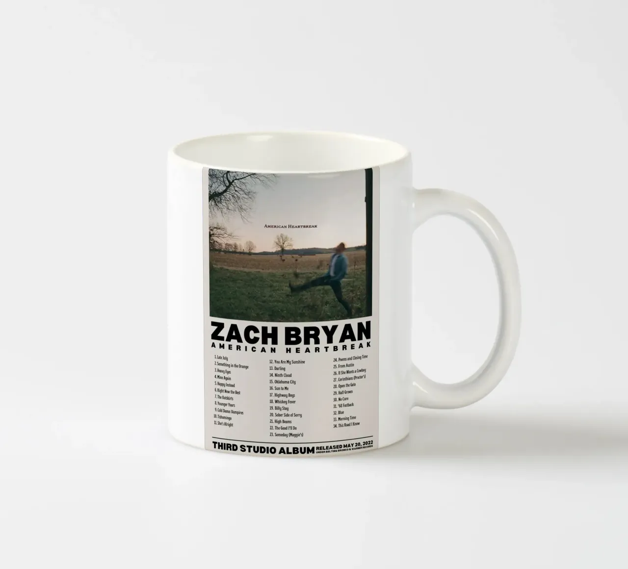 Zach Bryan Keramik Tasse von fayzelkodok